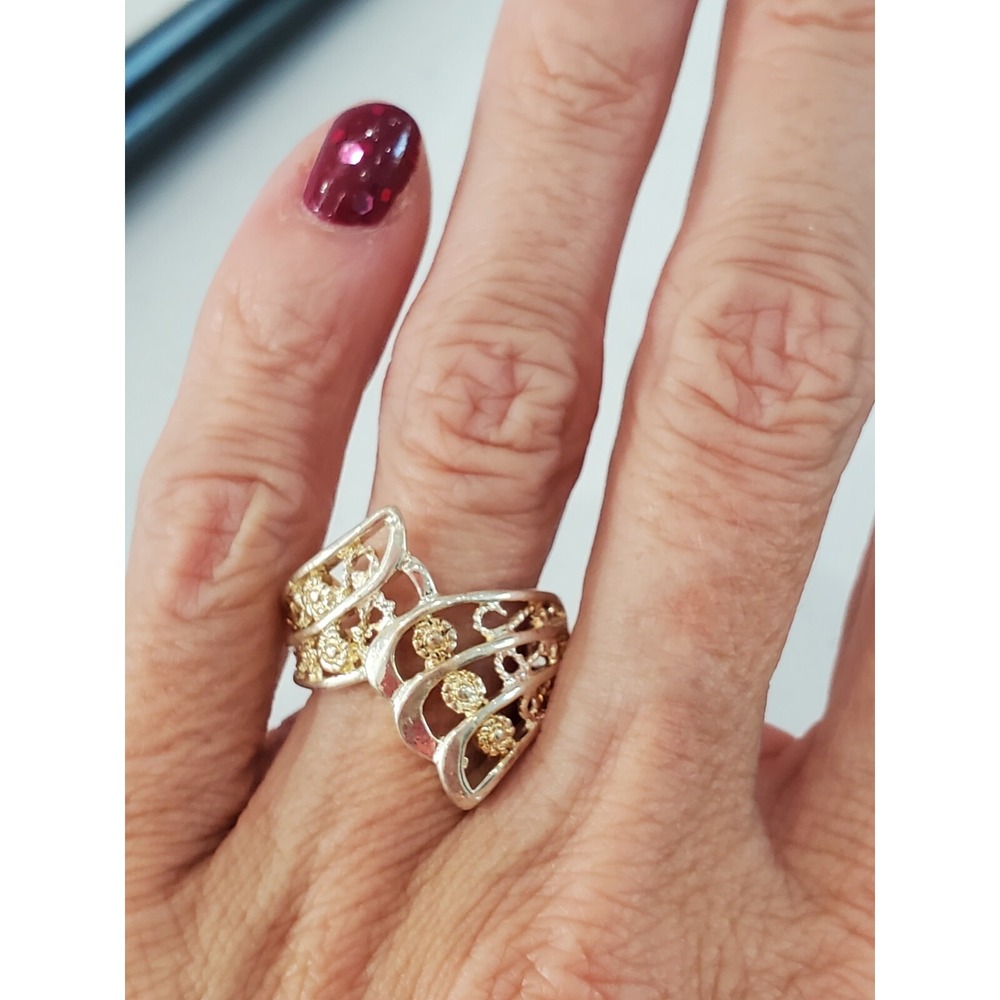 Stunning 925 Sterling Silver Ring Size 7.5 Butterfly Wings